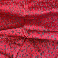 RED Vintage Stunning LARGE Dress Shirt FABRIC Sewing EVENING