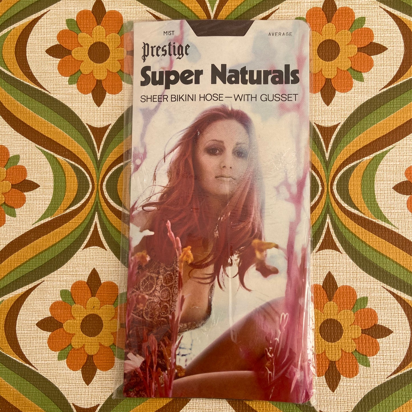 SUPER NATURALS Prestige Sheer BIKINI HOSE with GUSSET RETRO Packaging
