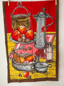 UNUSED Cotton Tea Towel RETRO