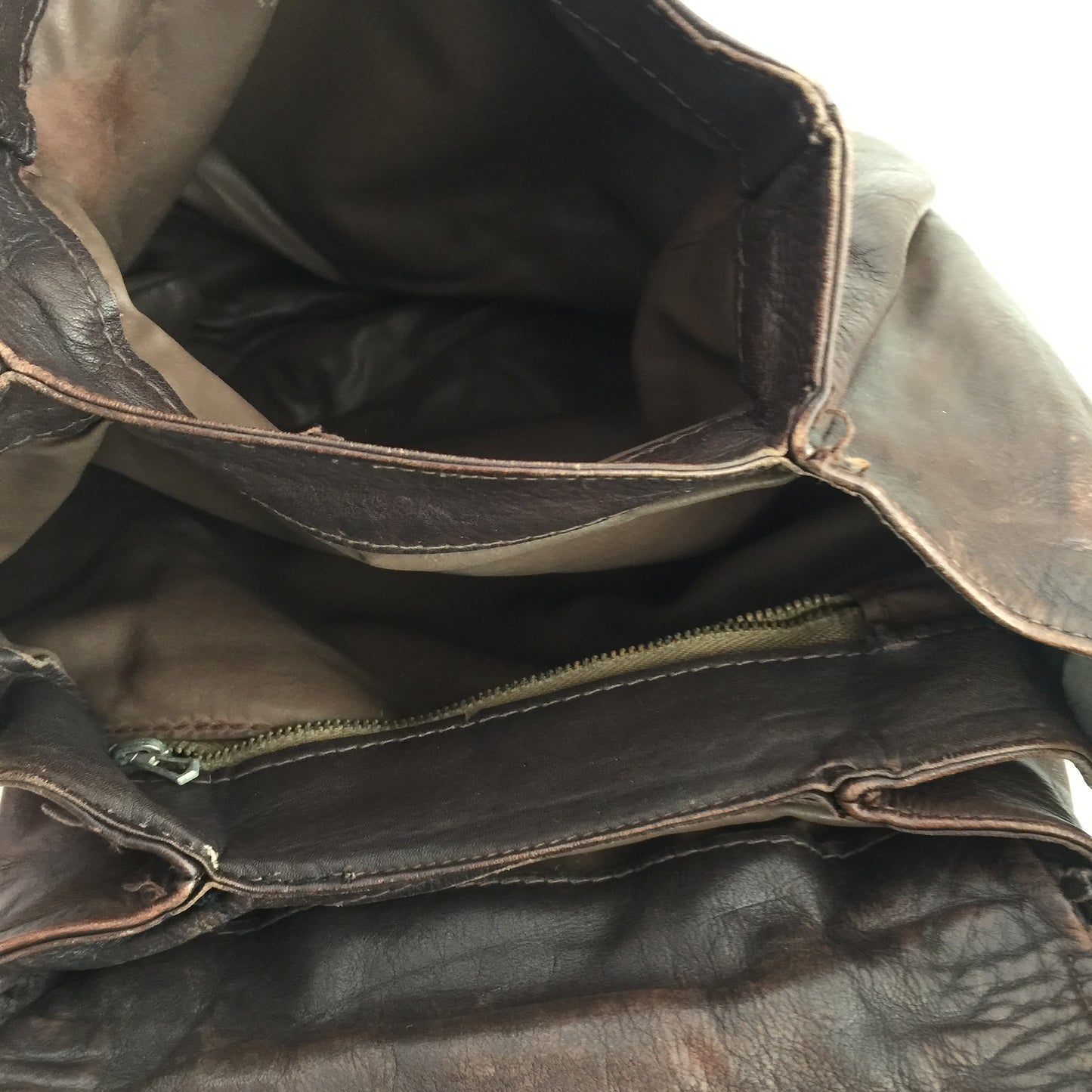RUSTIC Leather Handbag COOL Bag Vintage Find