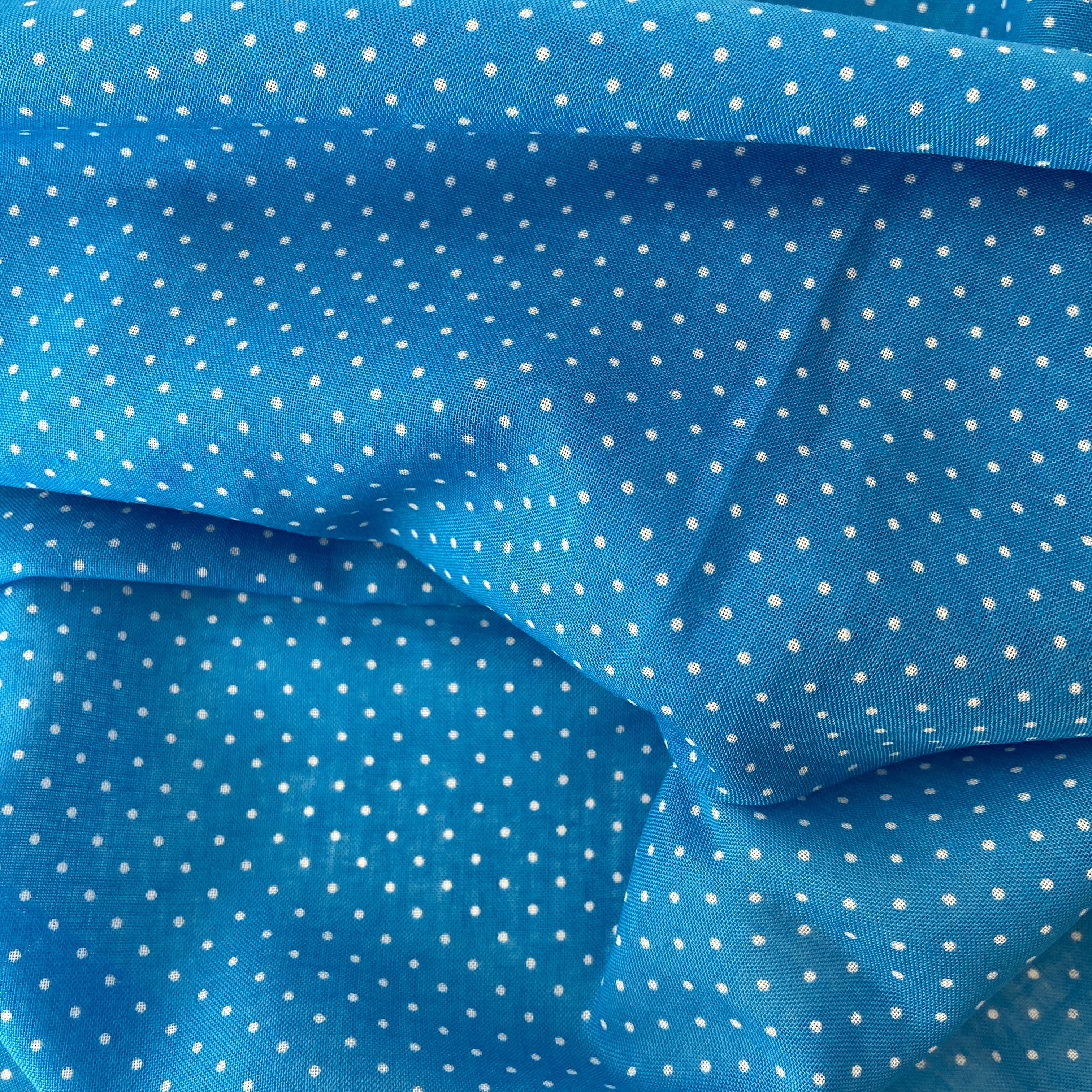 170cms MODERN Blue & White Polyester Cute FABRIC