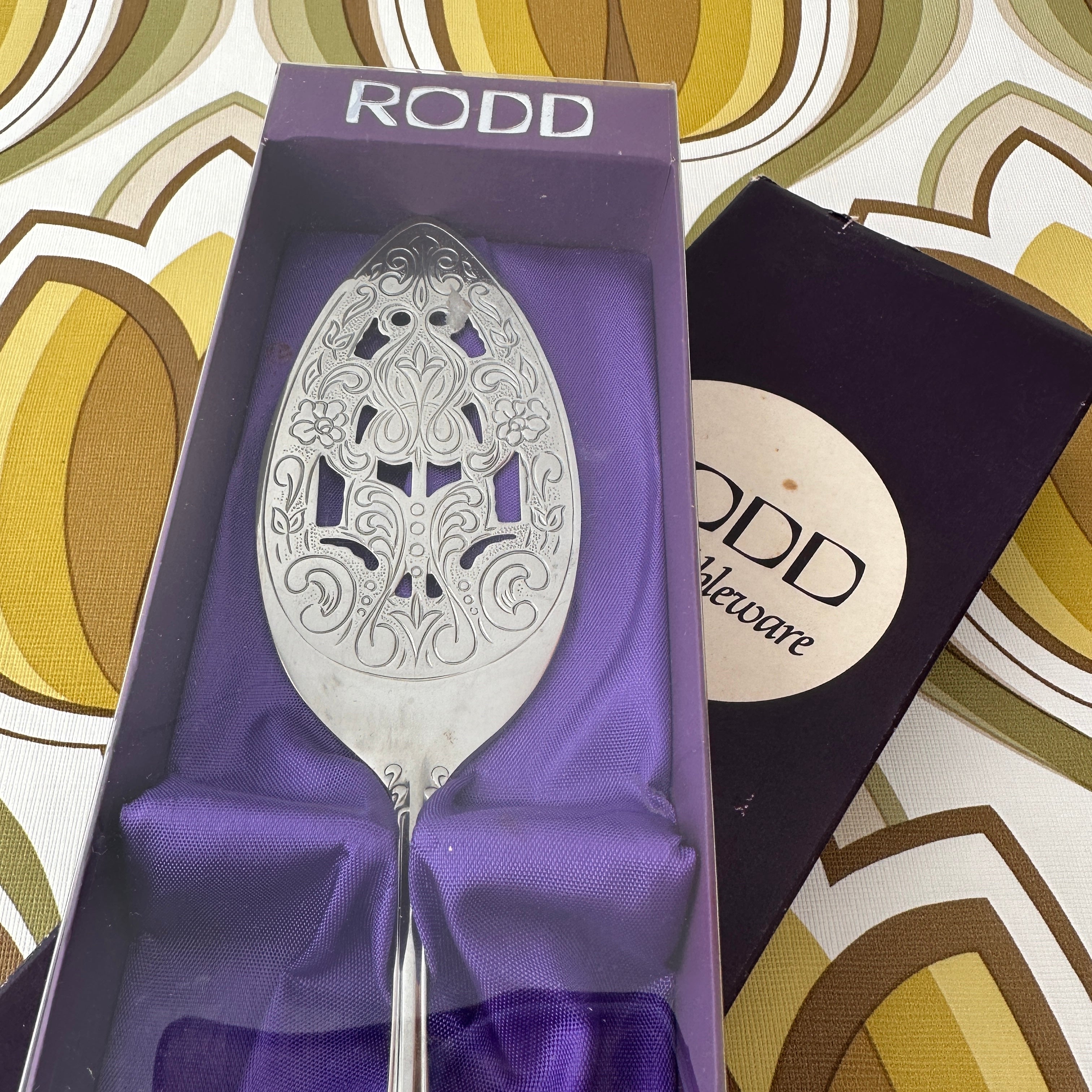 RODD Fine Boxed Cake Server Vintage