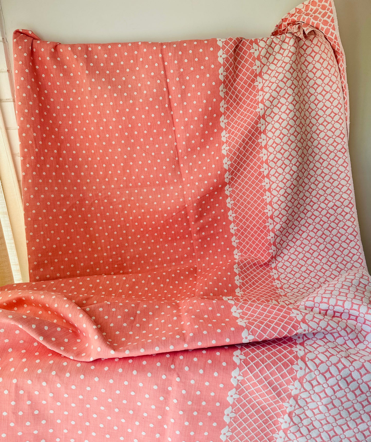 Beautiful Pink Cotton Bedspread HIGH QUALITY