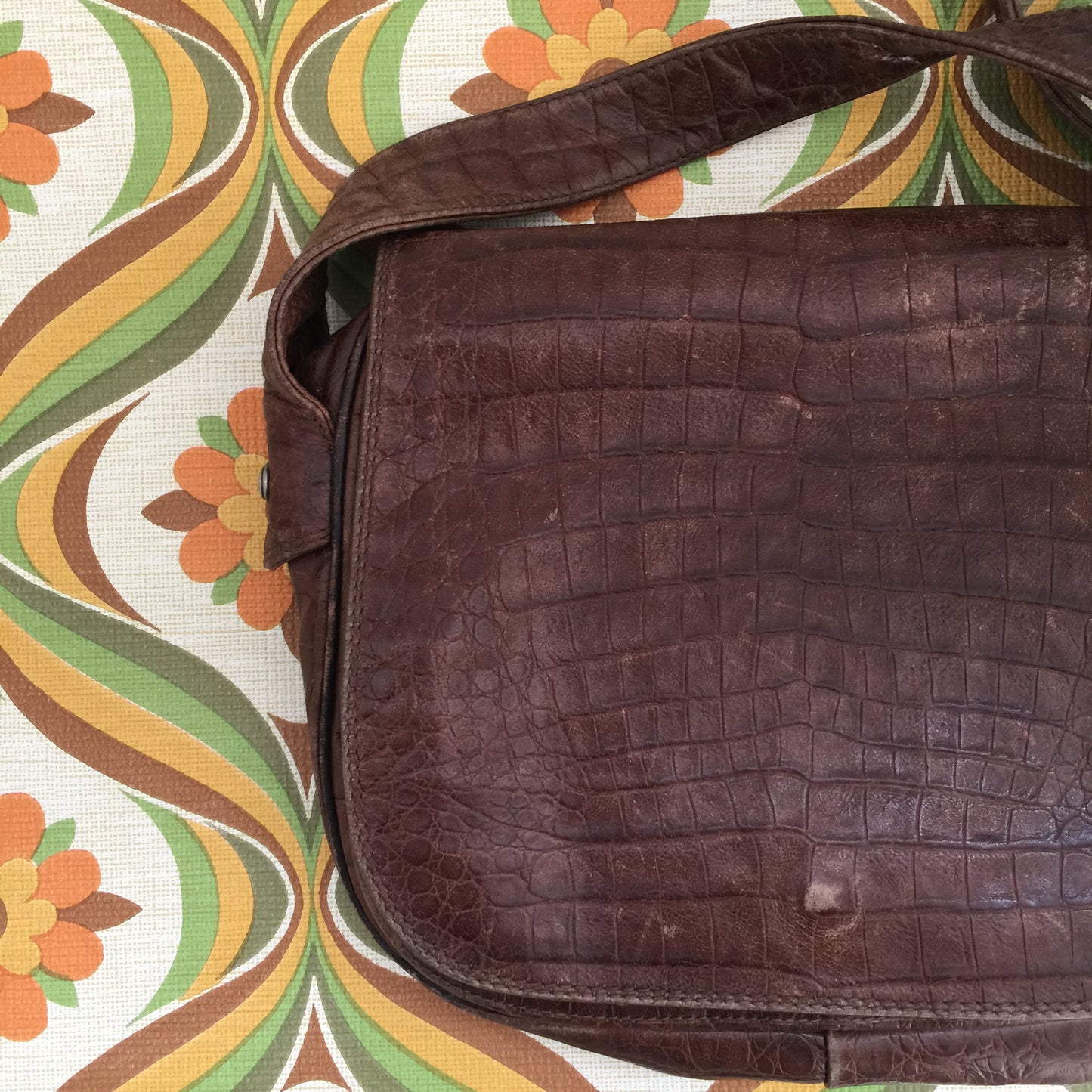 Made in ITALY Handbag Genuine LEATHER Rustic Bag