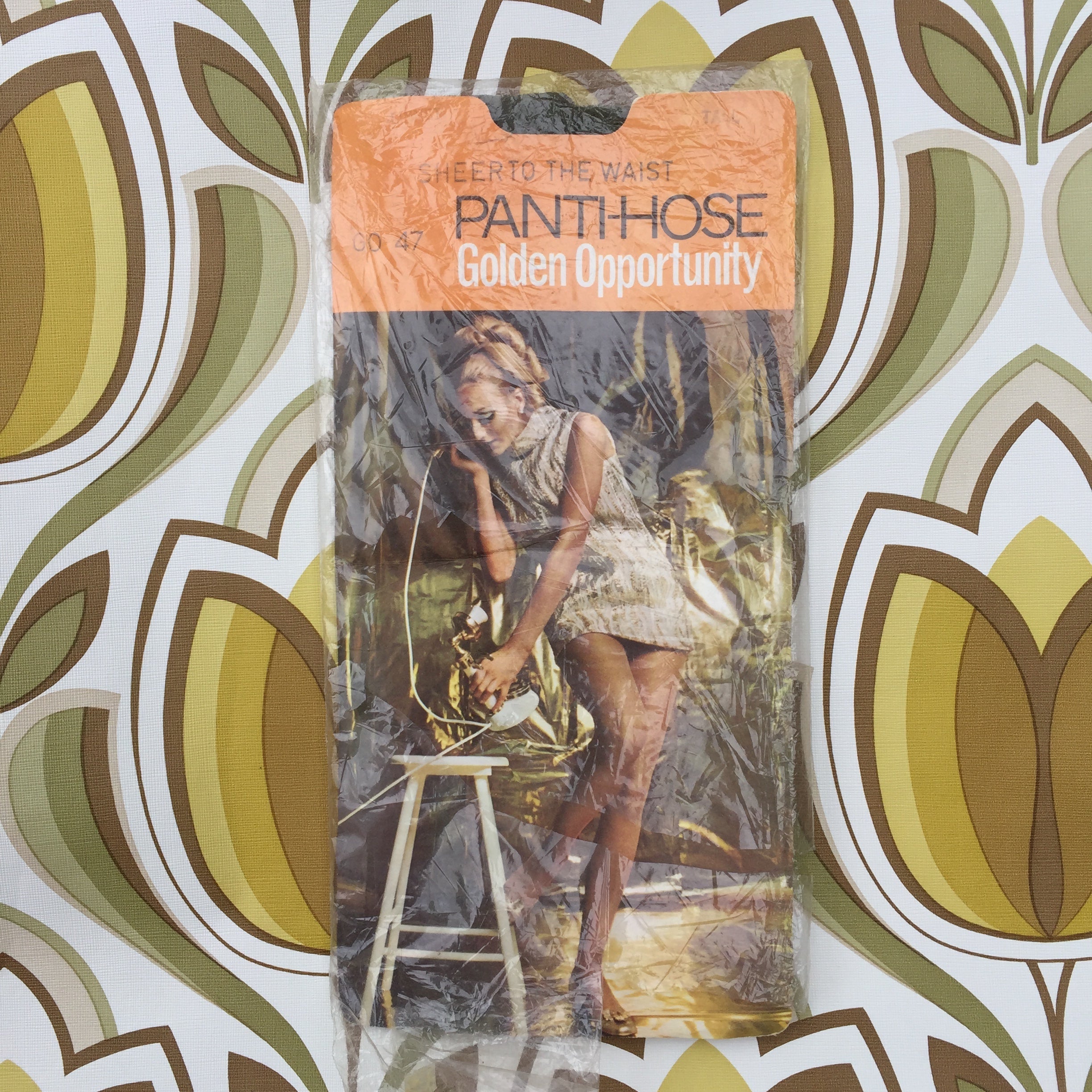 RETRO Cool Packaging Vintage PANTI - HOSE Stockings Tall UNUSED 70's