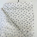 600cms VINTAGE Lightweight Black & White Cotton Fabric