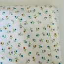 200cms Cute White Floral Flannelette FABRIC