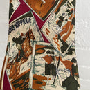 MENS Vintage Tie Horses 70's GOLF Baseball SPORTS COSTUME