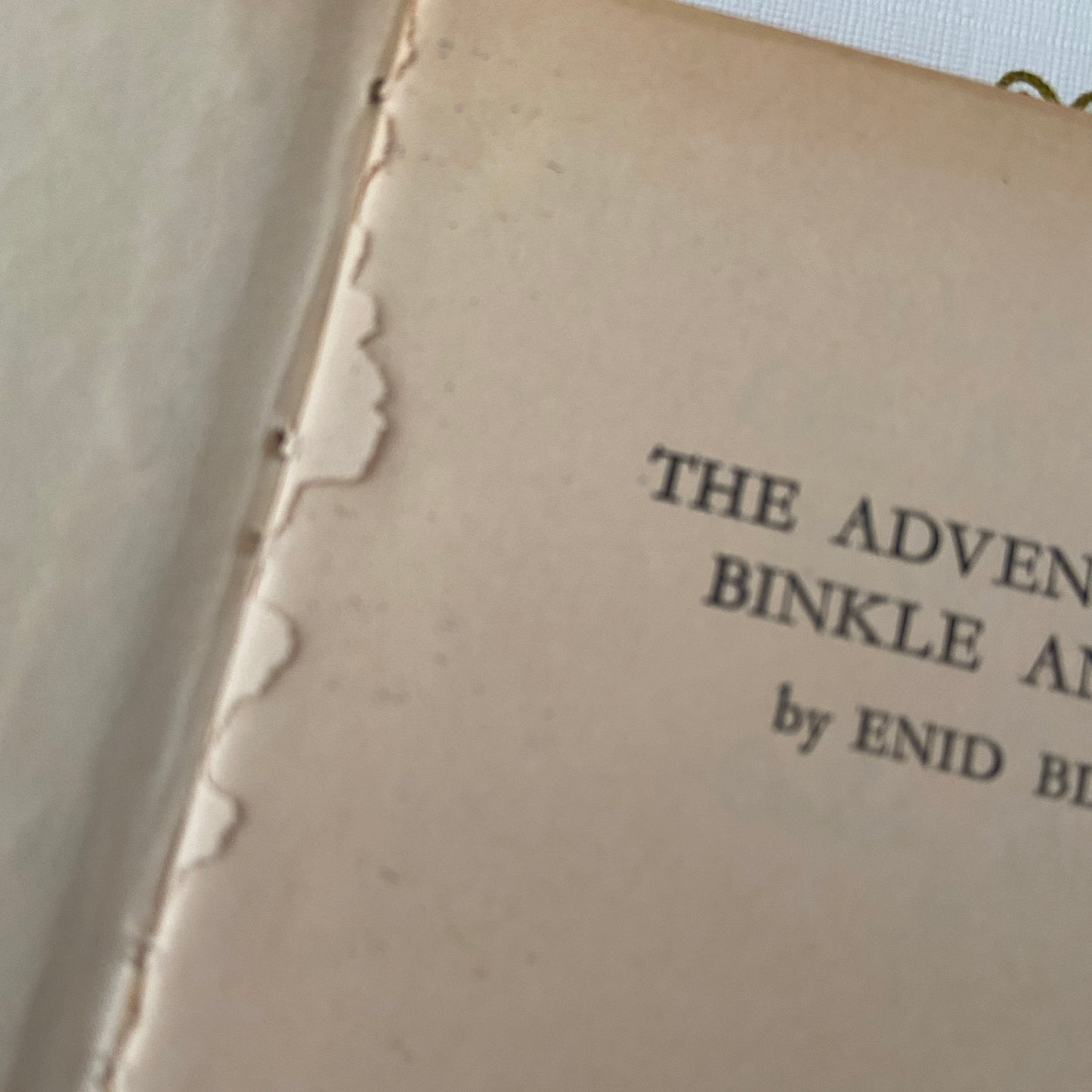 Enid Blyton The Adventures of Binkle and Flop Vintage Children's Book