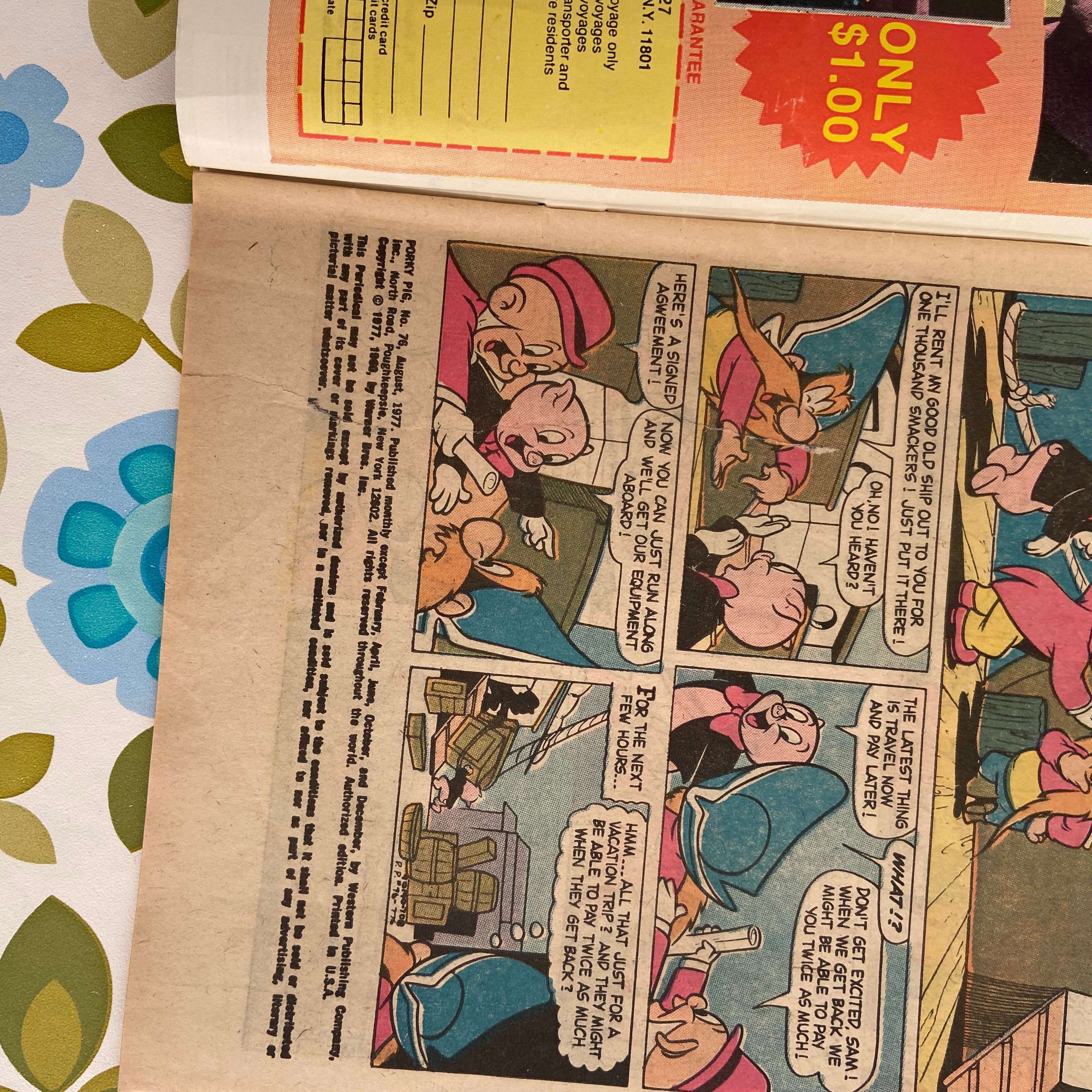 PORKY PIG & Bugs Bunny LOONEY Tunes Comic 1977