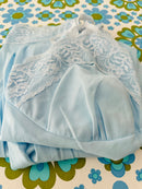 Sweet Vintage Blue Slip Lingerie