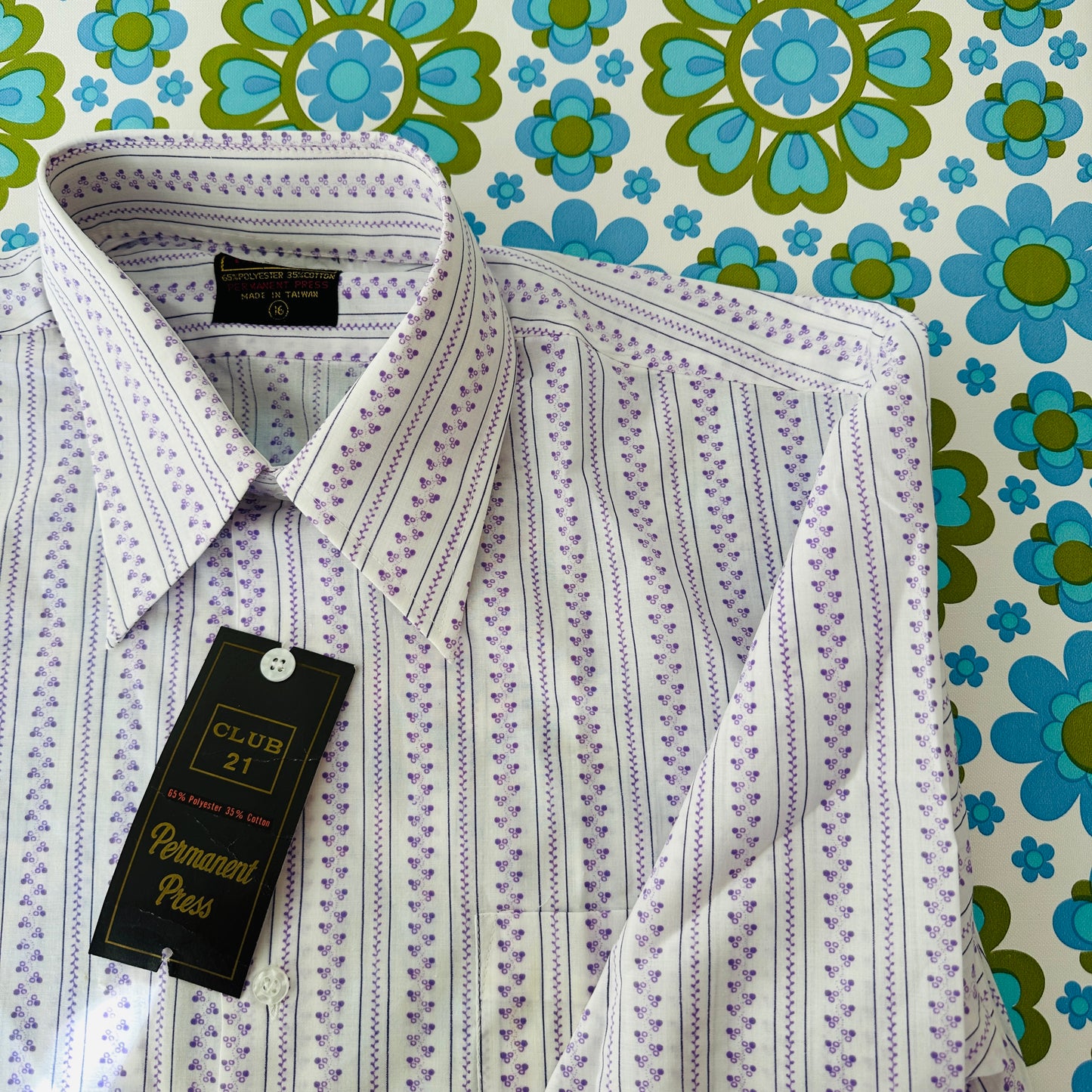 MENS Cotton Shirt Size 16 UNUSED