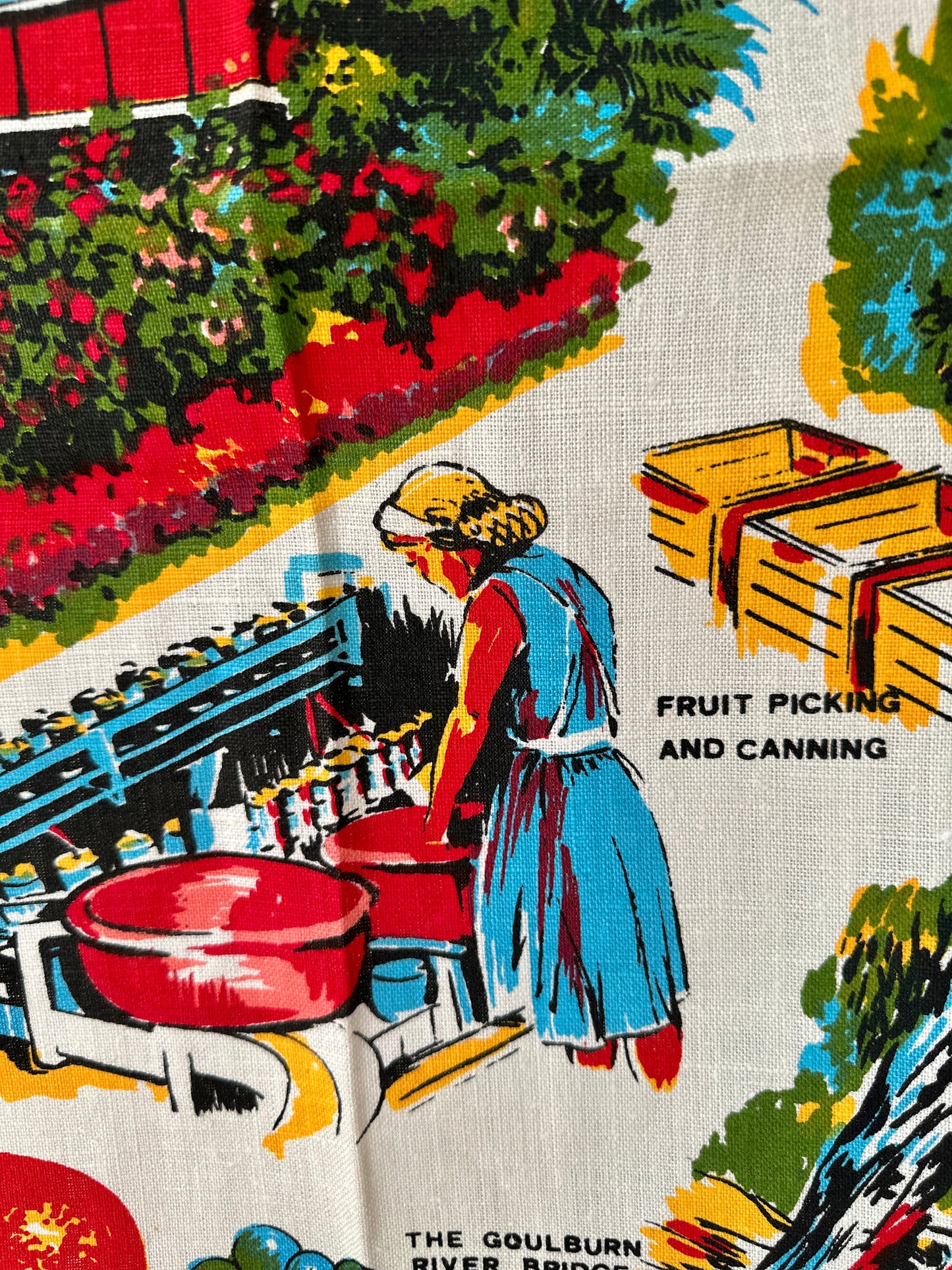 Wonderful Shepparton Vintage Tea Towel