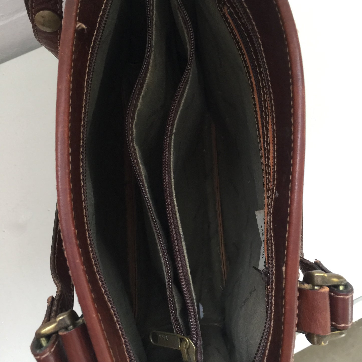 Large Genuine LEATHER Vintage Tote Shoulder Bag