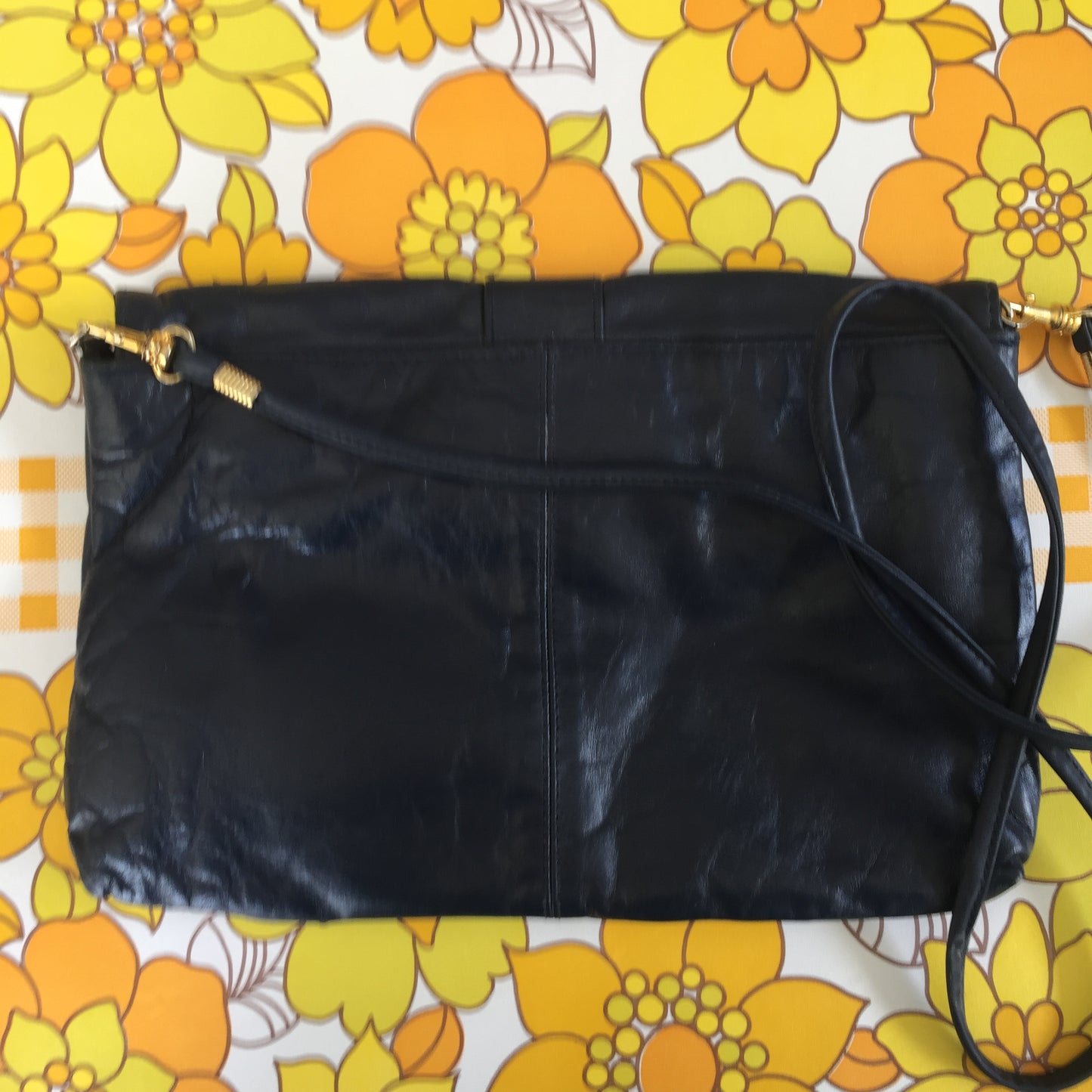 Cute Little NAVY BLUE Clubbing Leather Handbag Shoulder Bag