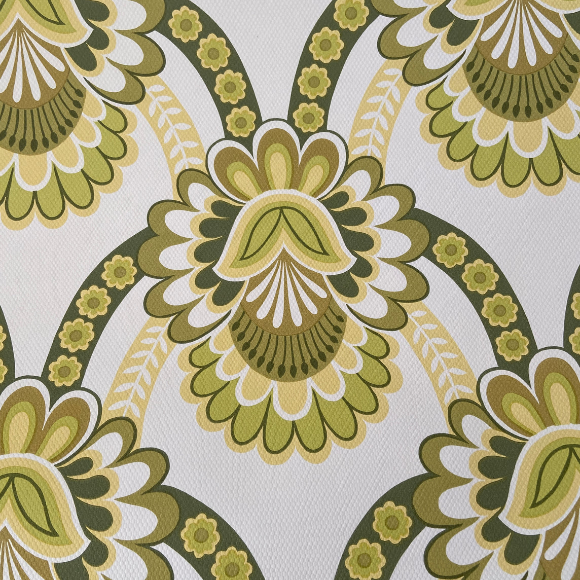 70's Funky Retro Genuine Vintage WALLPAPER Green