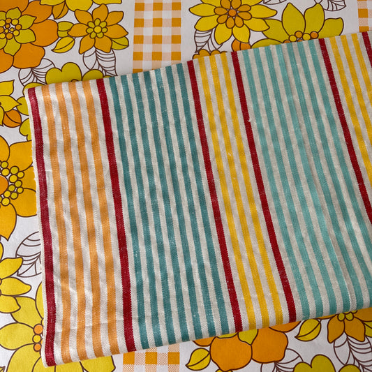 Beautiful VINTAGE Stripes Tea Towel