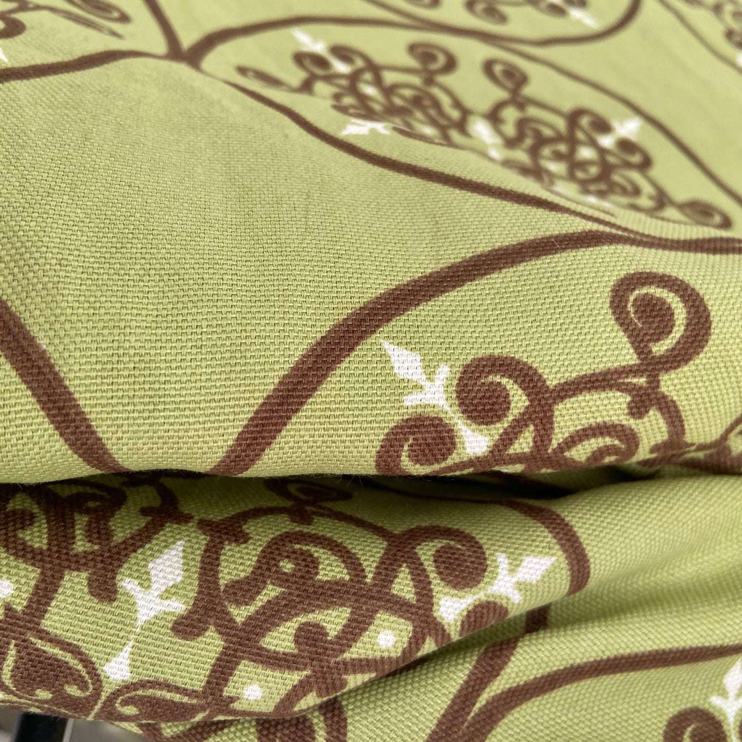 VINTAGE Green 70's Thick Upholstery FABRIC Shades Furniture CUSHIONS