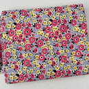 MODERN All Cotton Medium Weight Fabric Pink & Yellow