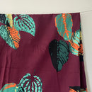 Modern COTTON Leaf Fabric Large Bold Print