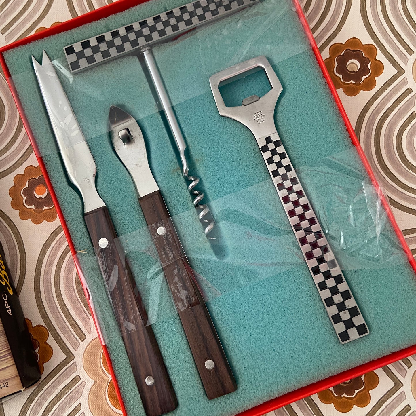 RETRO Boxed Bar Set Stainless Steel