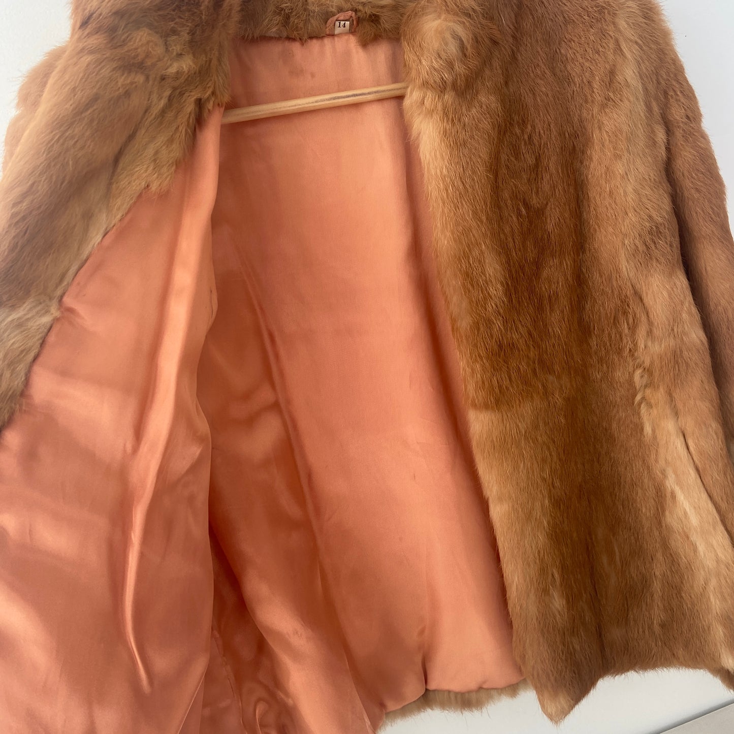 VINTAGE Fur Coat Soft & Clean Amazing Colour