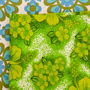 STUNNING Unused Green 70's RETRO Pillow Case