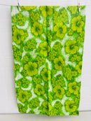 STUNNING Unused Green 70's RETRO Pillow Case