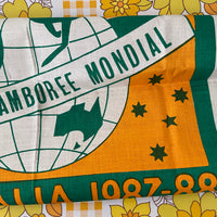 World Jamboree Linen Tea Towel Wall hanging