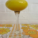 Stunning Bright Yellow Italian Art Glass Vase