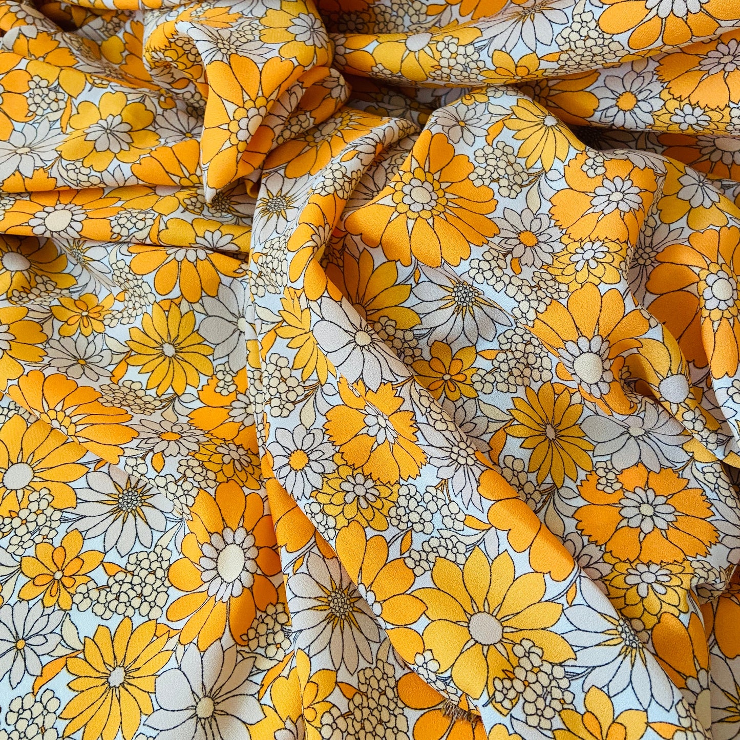 Silk Cotton AWESOME Modern Vintage Inspired Fabric