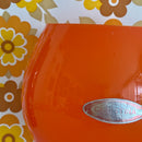 Large Orange Balloon Art Glass VASE Japan Christina