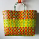 Recycled Red & Yellow Tote