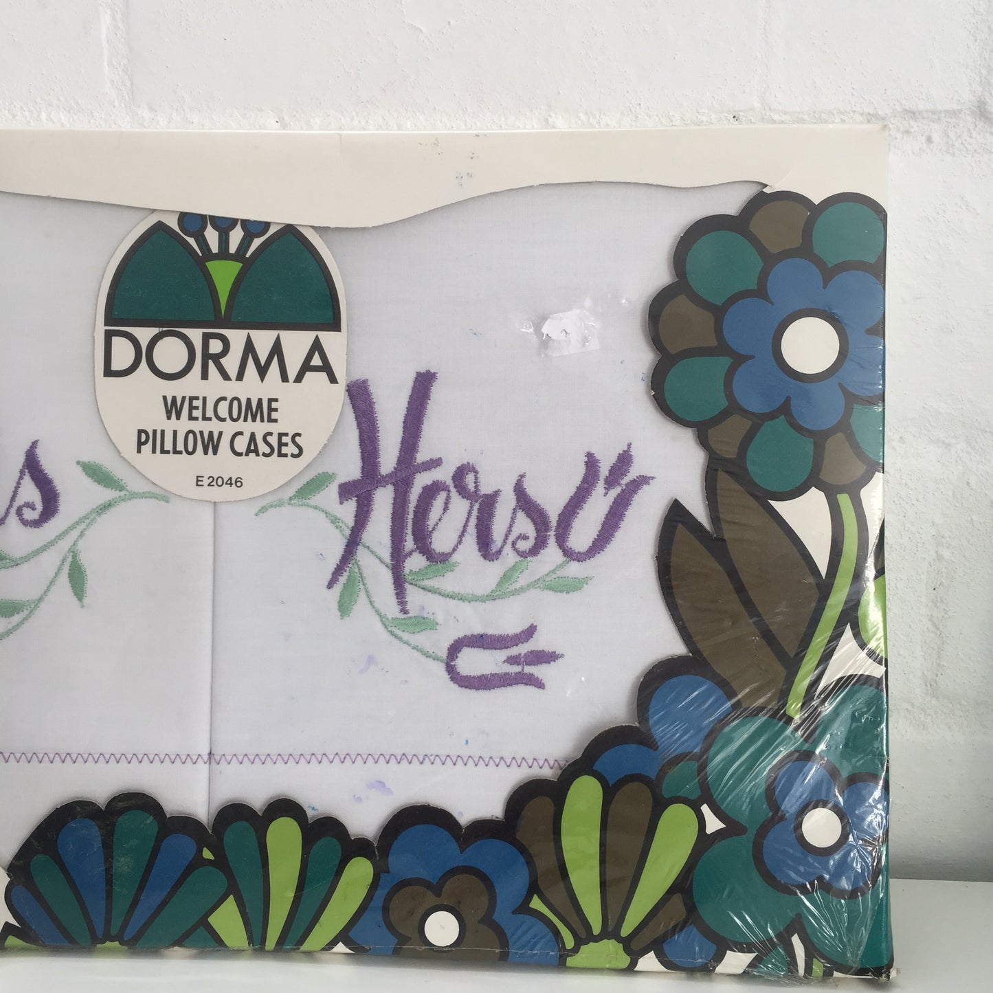 DORMA Pillow CASES Vintage BOXED Cotton Set