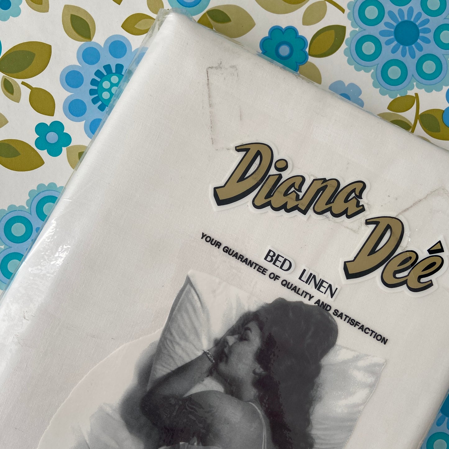 Diana DEE White All Cotton Unused Vintage Stock DOUBLE