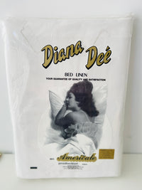 Diana DEE White All Cotton Unused Vintage Stock DOUBLE