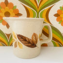 Cute Little Retro 70's Milk Jug Brown LEAF