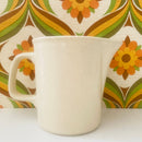 Retro 70's Milk Jug Brown Floral