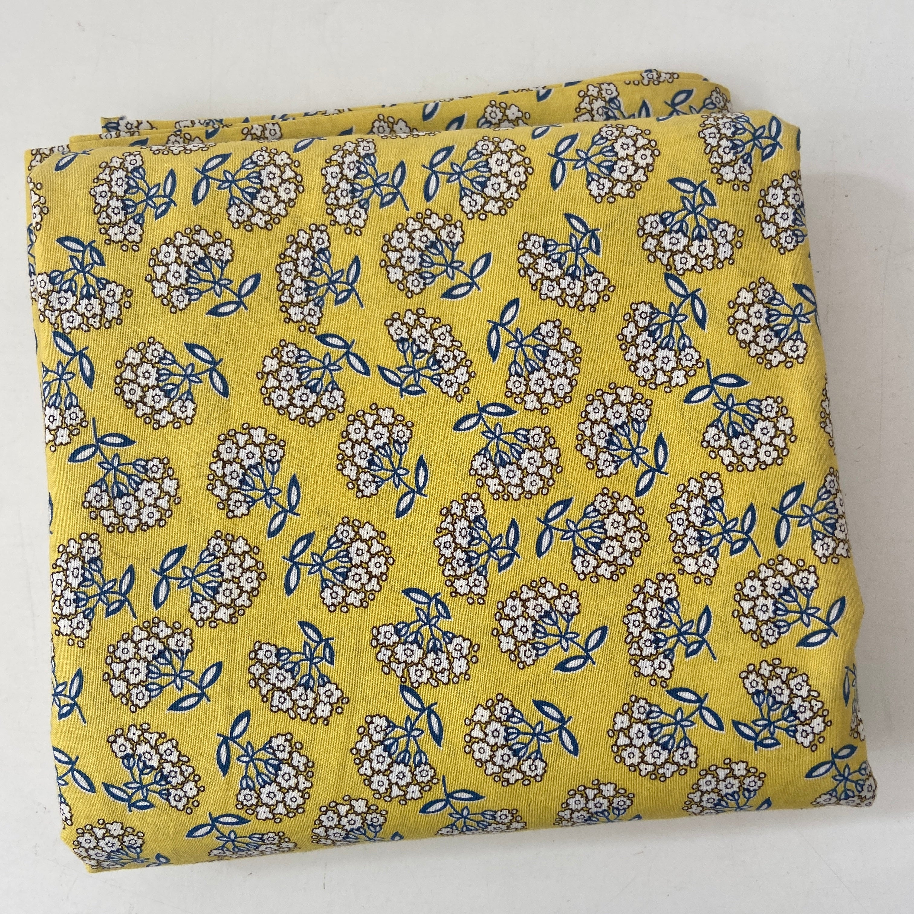 MODERN All Cotton Light to  Medium Weight Fabric Yellow