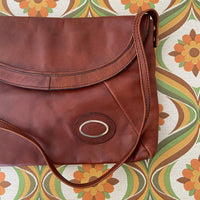 Made in Finland Brown Genuine Leather Handbag