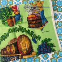 Linen Australian Wineries Tea Towel