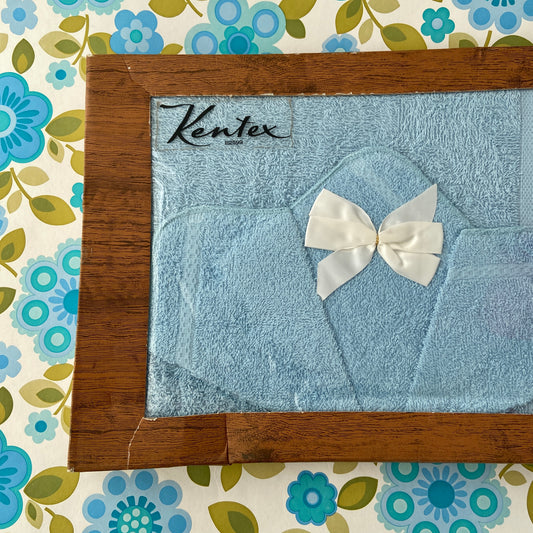 Kentex Boxed Vintage Blue Towel & Face Washer GLORY BOX