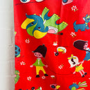 KIDS RETRO Cotton FABRIC Rare Sewing CRAFT