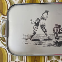 Vintage Colin Lillingston Bar Tray FOOTBALL