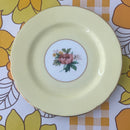 Pretty Yellow FLoral Made in England Plate