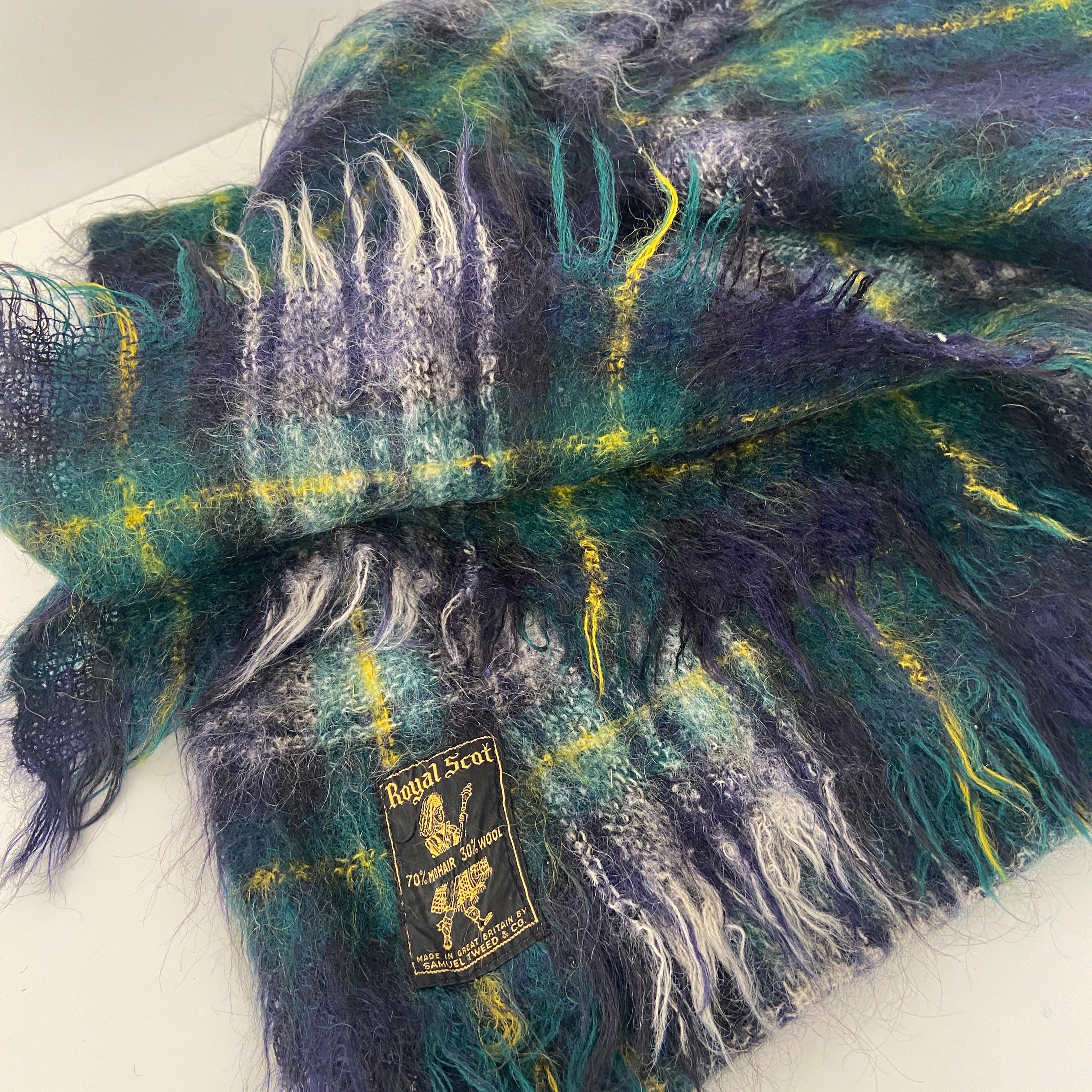 Cute Vintage Mohair Blanket Royal Scot