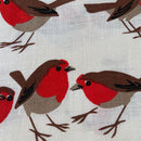 NEW OLD Stock Linen Tea Towel Birds Retro Kitchen Adorable