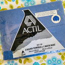 ACTIL 2 Hand Towels & 1 Bath MAT UNUSED RETRO HOME