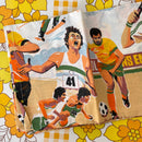 New OLD Stock Soccer Pillow Case RETRO Boys Bedroom