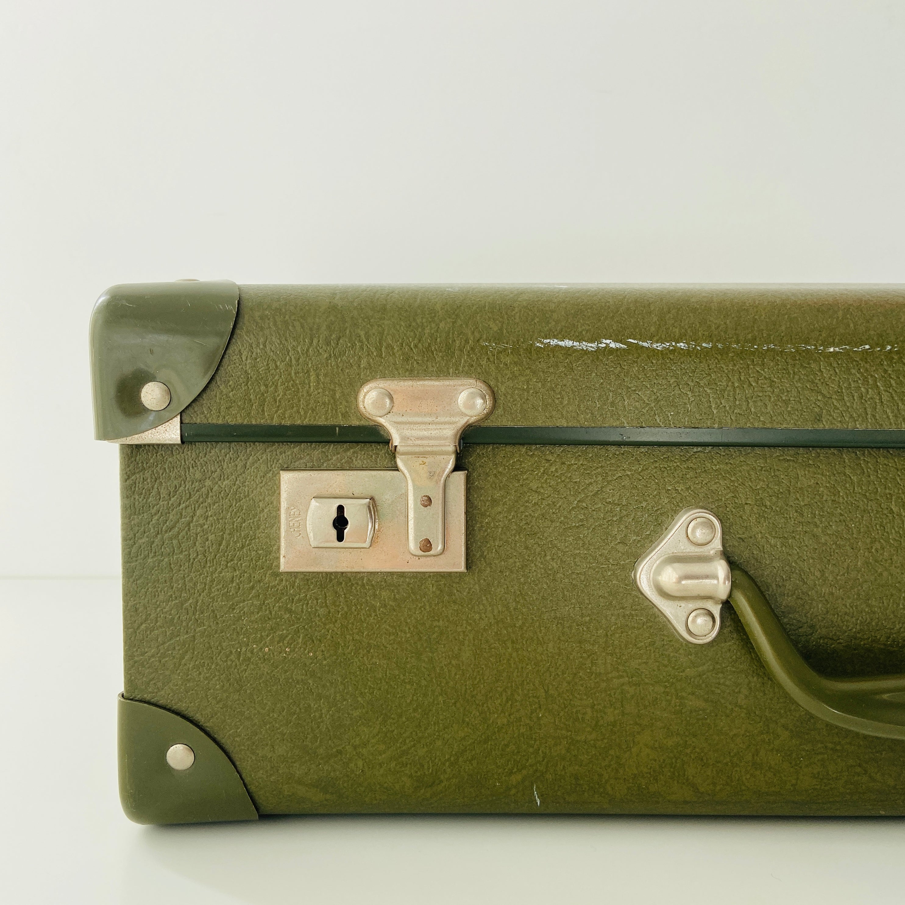 Vintage Green Suit Case STORAGE